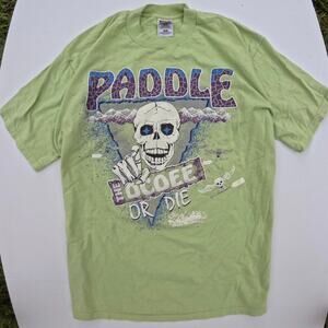 Paddle or die skull tee